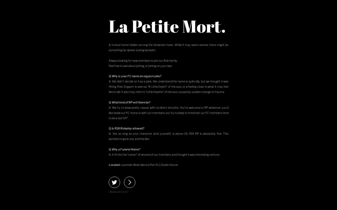 La Petite Mort.